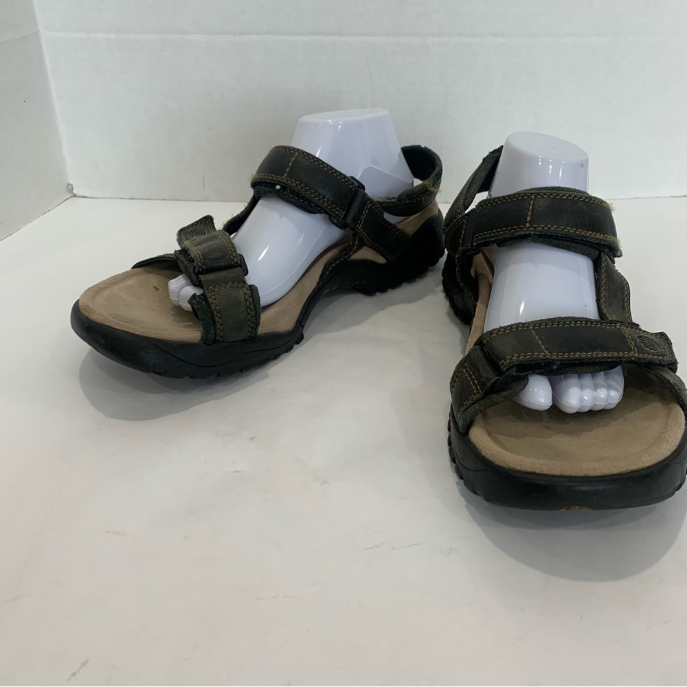 TEVA black/gray leather sport sandal style 6591 waterproof mens size 12